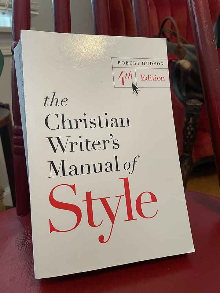 Image shows The Christian Writer's Manual Style, a tool every Christian writer or editor needs.